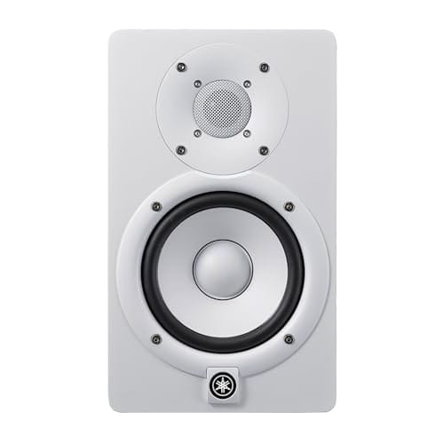 Yamaha HS Series Active Studio Monitor Speaker, White, HS5W (1 unit)