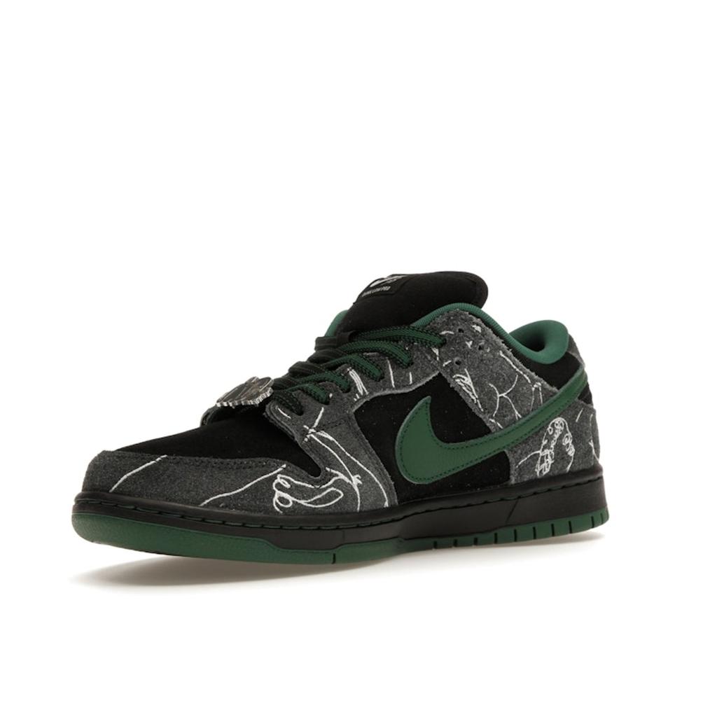 Nike THERE Skateboards X Dunk Low SB Ultra Humanized Unisex Sneakers Black Gorge-Green Summit-White HF7743-001