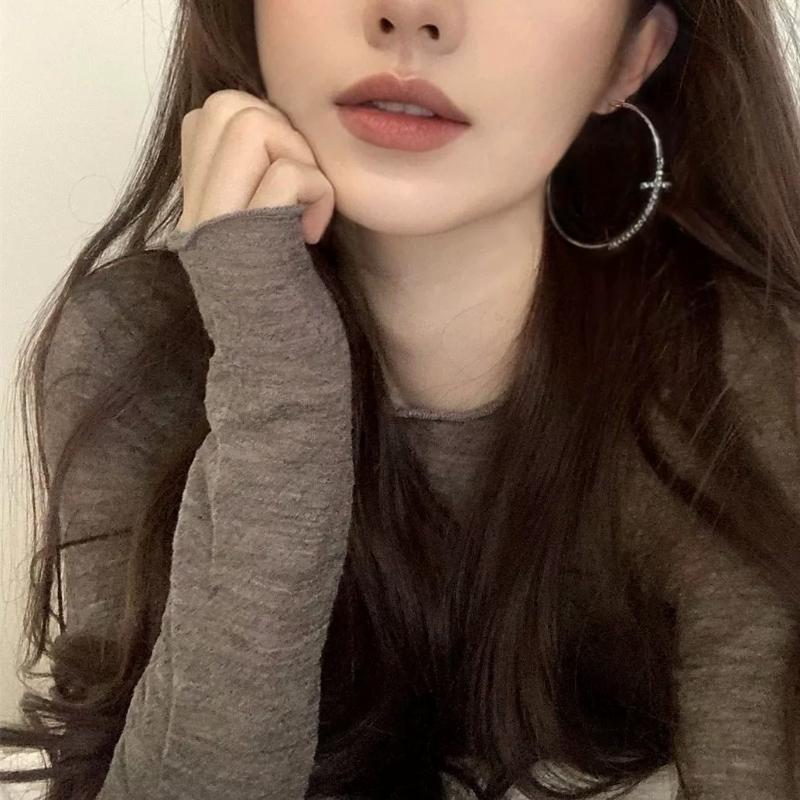 Błyszczące Duże Kolczyki Koła Krzyżowe Dla Kobiet Wykwintne Cyrkonie Klamry na Uszy Wysokiej Klasy Biżuteria Geometryczna Prezent