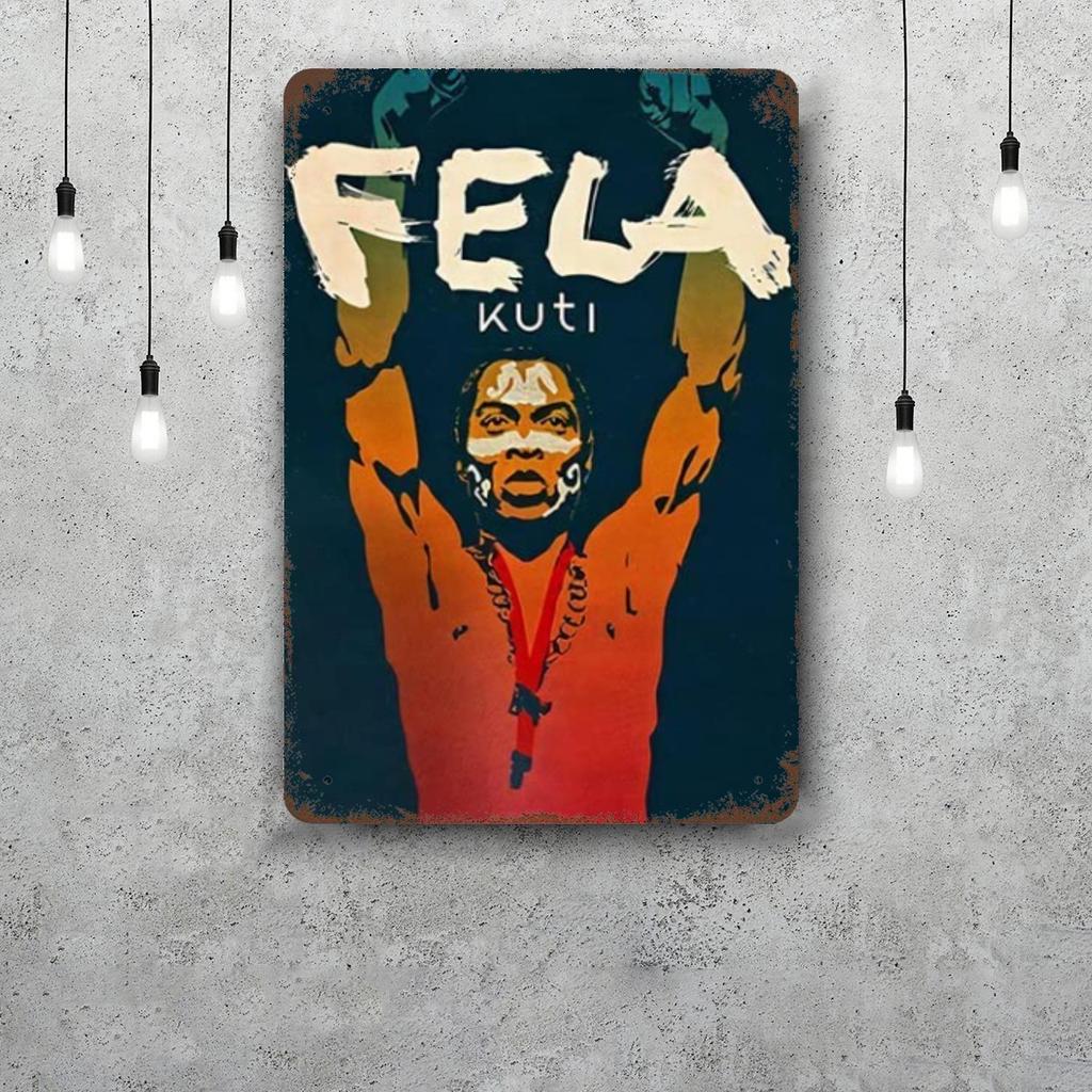 Fela Kuti Metal Signs wall decor Vintage Tin Signs Captain Metal Poster Decor for Bar Pub Club Wall Decoration