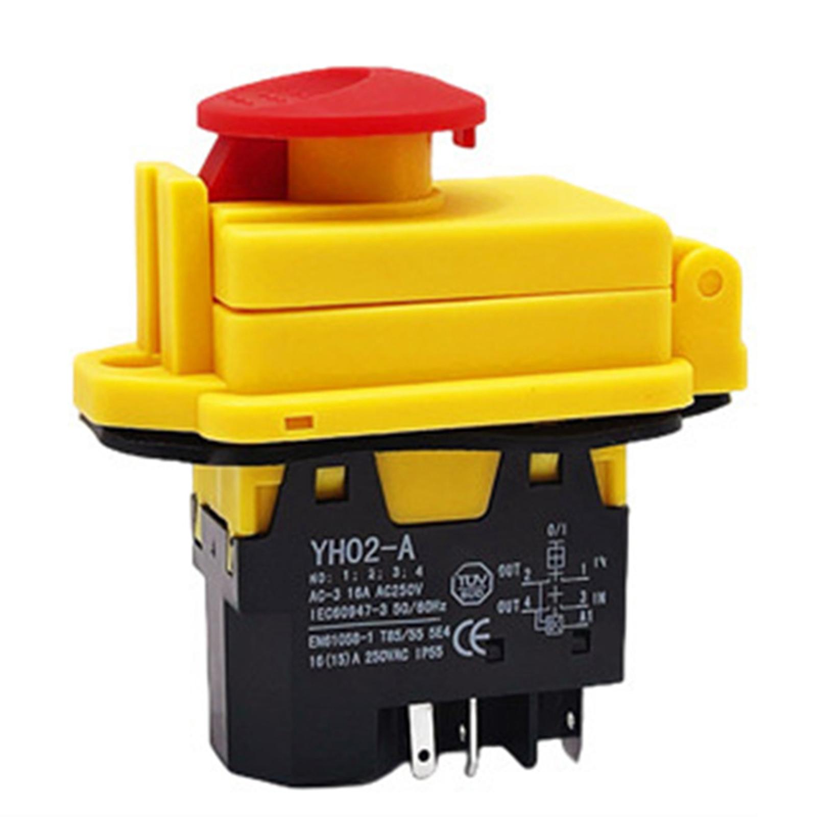 

Waterproof Momentary Button with Cover Electromagnetic Switches 4/5 Pin Push Button Simple Installation for Indstrial 5P