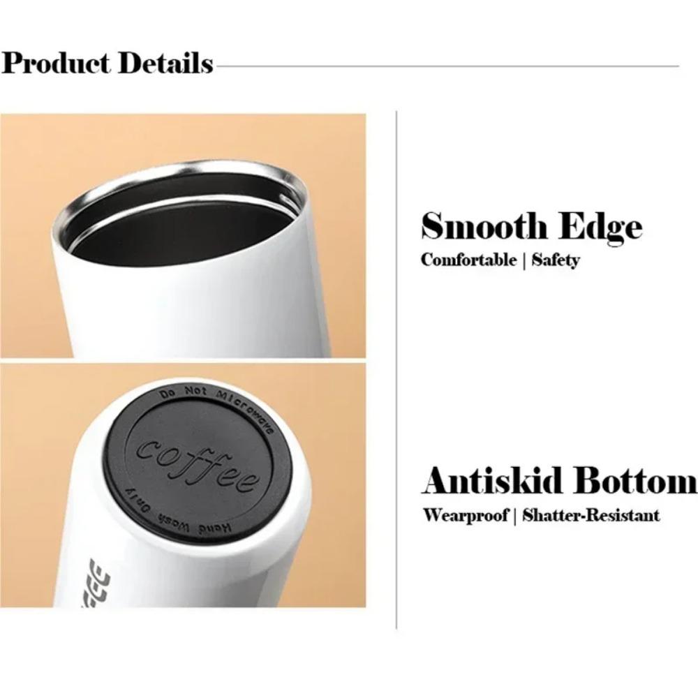550ML Stainless Steel Coffee Thermos Bottle Thermal Mug Leakproof Car Vacuum Flasks Coffee Cup Travel Portable Insulated Bottles