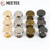 10/20/30Pcs Meetee 5-8mm Flat Head Rivet Buckles Metal Solid Nail Bolt for Bag Clothes Decorative Screws DIY Leather Accessories