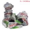 Mountain View Aquarium Rock Cave Tree Bridge Ornament akvária s rybami Dekor Skalka