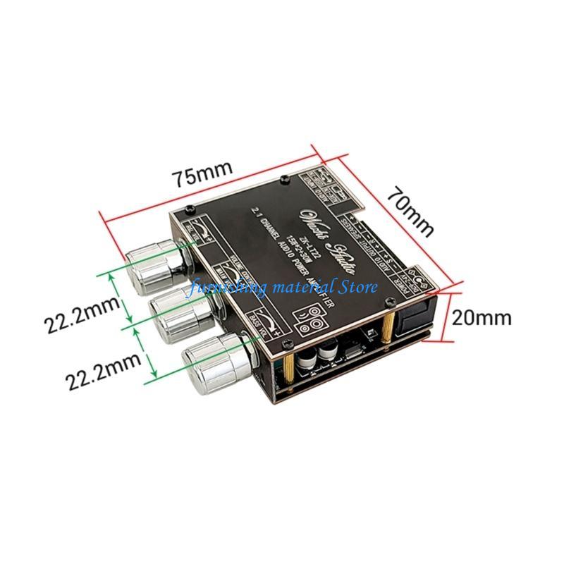 Y5GD 1 Pc Subwoofer Amplifier Board with Screwdriver Easy Assemble 2.1 Channel Bluetooth-compatible 15W+15W+30W Bass AMP