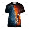 Saxophone Jazz Music T Shirt For Women 3D Print Summer Casual Round Neck Hip Hop T-shirt Short Sleeves Tops Tee Clothes