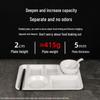 Rectangular 4-Compartment Melamine Lunch Tray