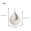 XS-2XL Handwoven Wall Hanging Fruit Vegetable Basket Teardrop Plant Basket Kitchen Table Wall Hanging Storage Basket Container
