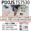 Canon Printer A4 Inkjet Multifunction Printer PIXUS TS7530 Black 2021 Model For Telework 5 Independent Compatible Ink Series Colors, Type, BCI-300/301
