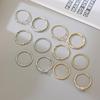 Korean Style Zirconium Braided Ring: Smooth, Fashionable Design for Women