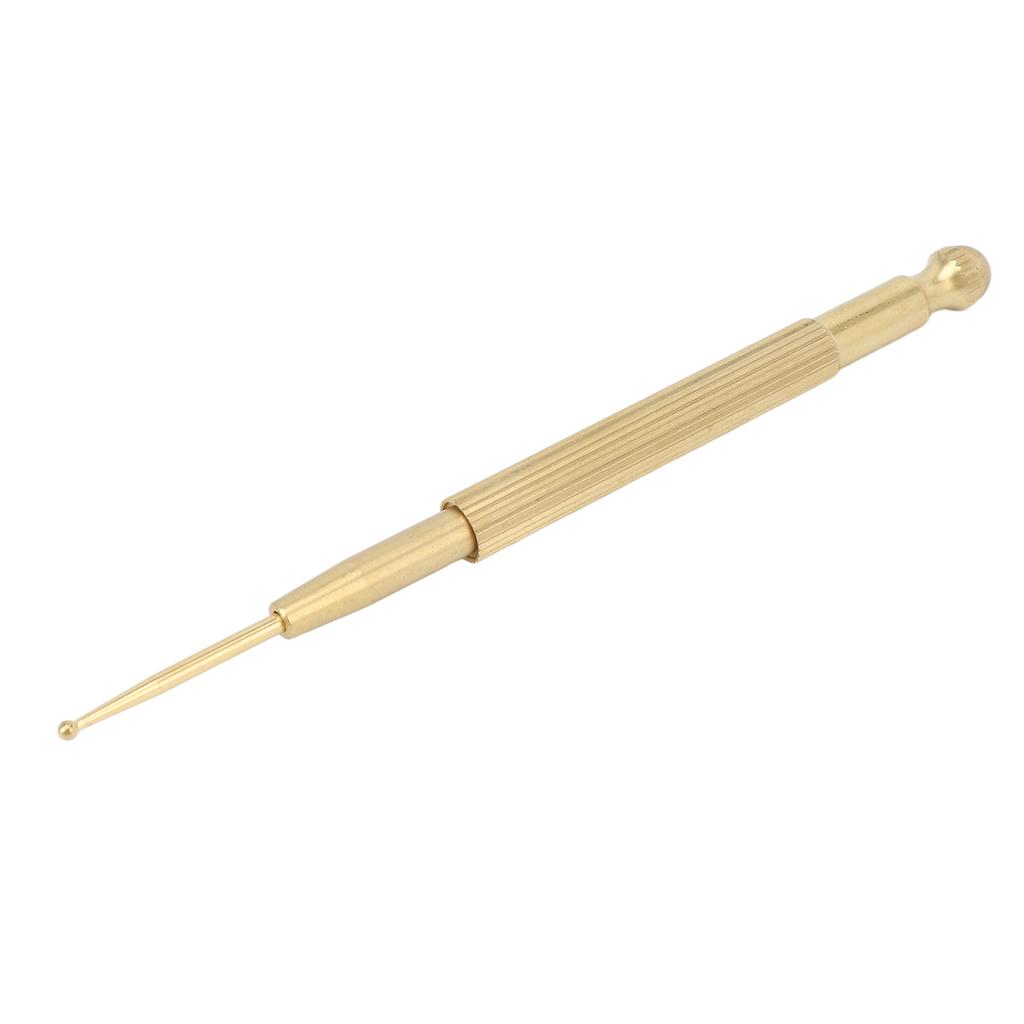 Ear Acupuncture Pen Reduce Pain Double Heads Prevent Slip Brass Ear Acupoint Reflexology Massage