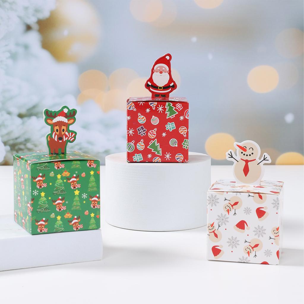 Christmas Gift Boxes Merry Christmas Decorations for Home 2025 Navidad Natal Xmas Ornament Candy Cookie Boxes New Year Gift 2026