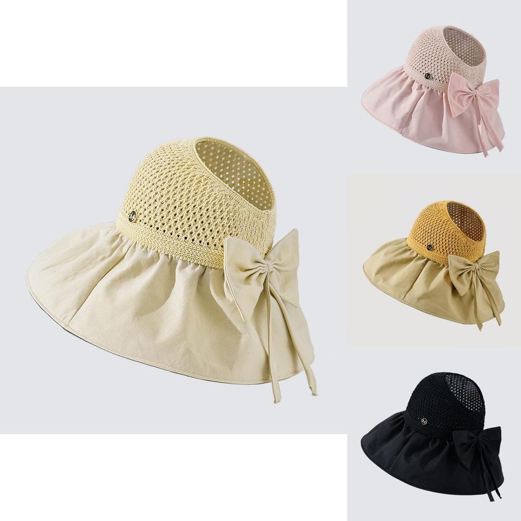 Summer Sun Protection Fisherman Hat With Wide Brim And Breathable Polyester For Women
