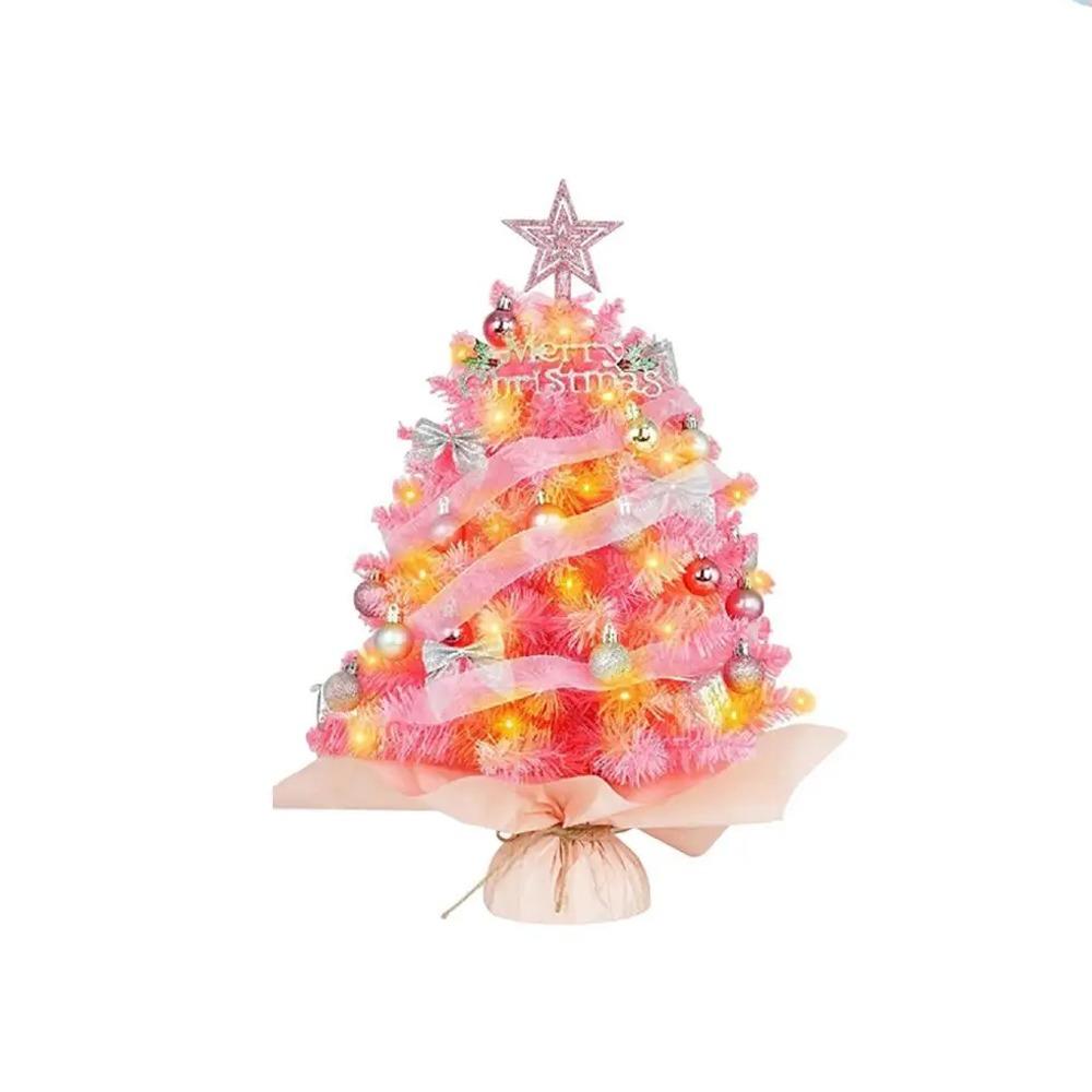 Artificial Christmas Tree Model Colorful Tree Desktop Ornaments Miniature Pine  Gift
