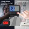 Mini tragbarer digitaler Reisewecker mit LCD-Hintergrundbeleuchtung, Kalender, Temperatur, 12/24 Stunden, Make-up-Spiegel, Uhr, Schlafzimmer, Schreibtisch