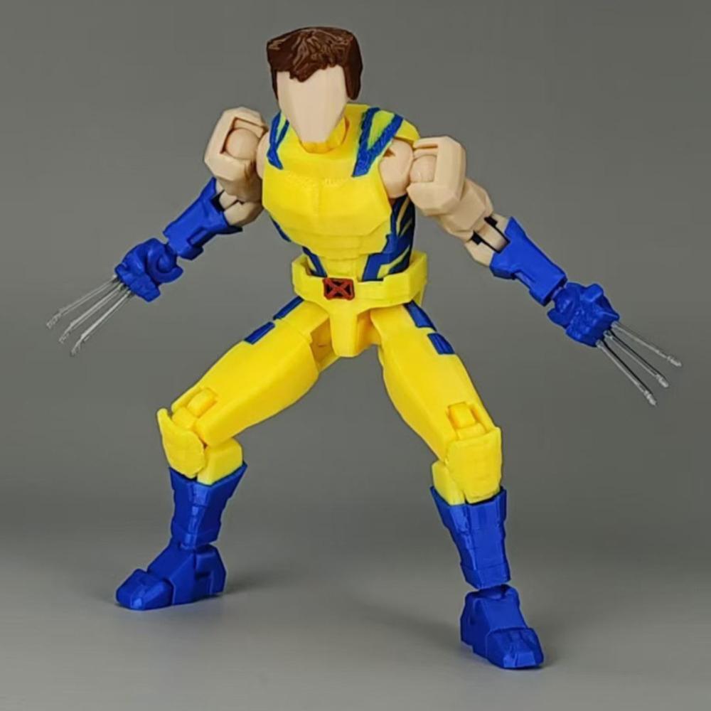 3D Printed Wolverine Legends Superheros Toys Action Figures Anime Multi-Jointed Shapeshift Mannequin Model Ornaments