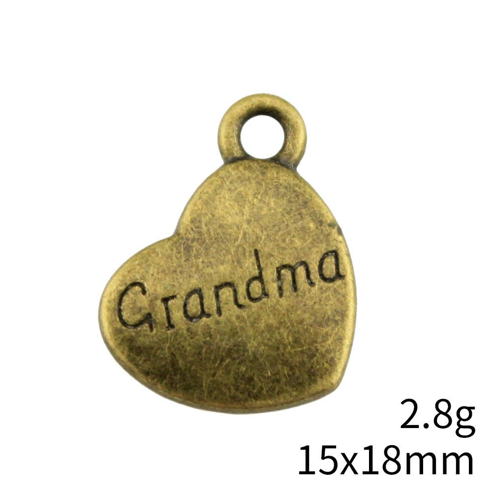 Gifts For Women Charms Bulk Family Member Heart Tags Charms Pendant Souvenir Male Pendant