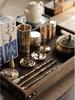 Kodo Set: Brass Ash Press Incense Burner & Pure Incense Powder with Dazuan Seal Mold for Home Use