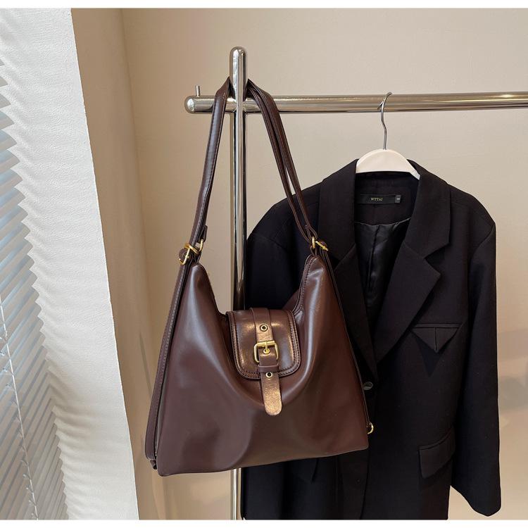 

Ретро сумка большой вместимости женская осенне-зимняя новая сумка на плечо модная сумка-тоут рюкзак