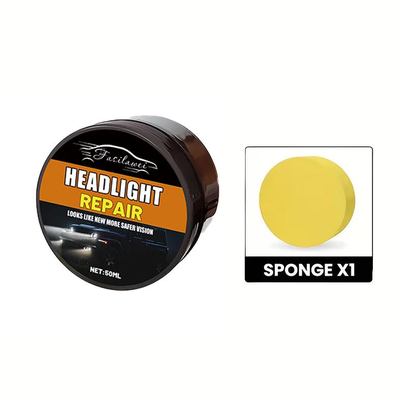 

Car Headlight Restoration Wax Headlight Polishing Agent Repairs Yellowing Oxidation Cloudiness Improves Visibility Hard Conditio 50 ML