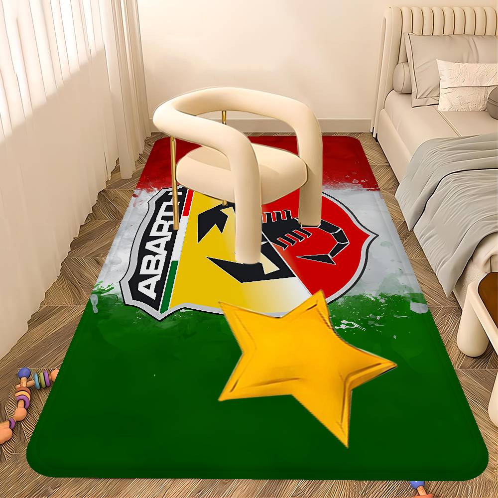 A-Abarth Bathroom Mat Kids Room Bedroom Decoration Balcony Anti-Slip Doormat Living Room Welcome Rug