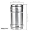 Stainless Steel Seasoning Jar Salt Sugar Shaker With Rotating Cover Condiment Spices Pepper Powder Bottle Container Kitchen Tool