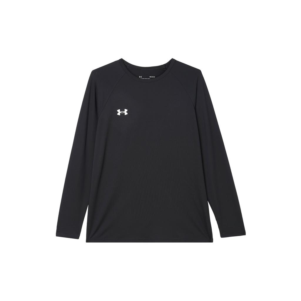Under Armour Quick-Dry Breathable Moisture-Wicking Long Sleeve T-Shirt Unisex tops Black 24600601-001
