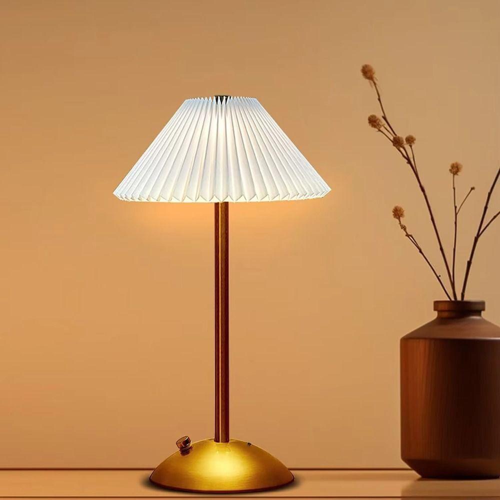 Metal Base Touch Bedside Lamp Touch Dimming LED Night Light Bedside Ambient Light Hotel Bar