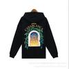 Casablanca Street Limited Winter Hoodie Men Women Printed Loose Fit