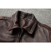Chinese Size Vintage Genuine Leather Jacket Men Real Cowhide Air Force Flight Suit A2 Pilot Jacket Bomber Jacket Jaquetas Masculina