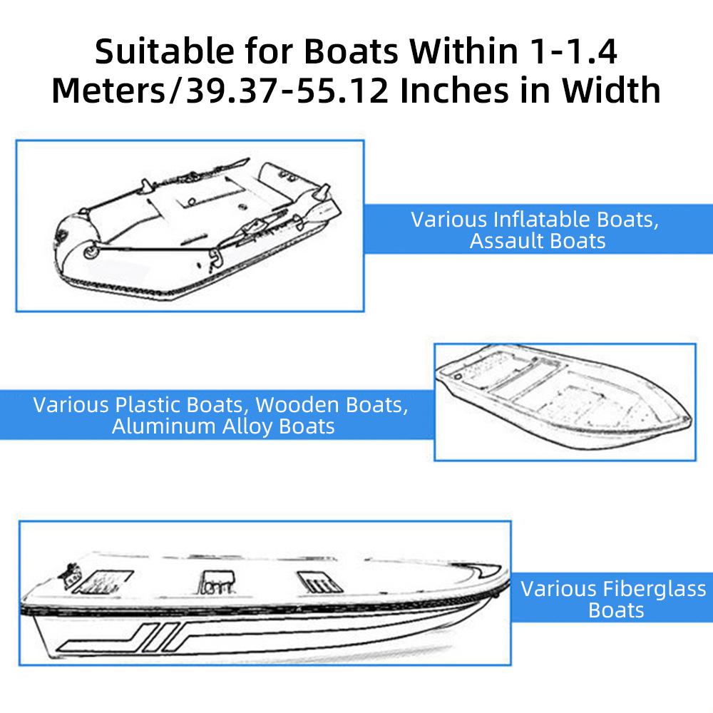 Boat Sun Shade Canopy Perfect for Width of 1-1.4 Meters Yachts Rubber Boats Fishing Boats 600D