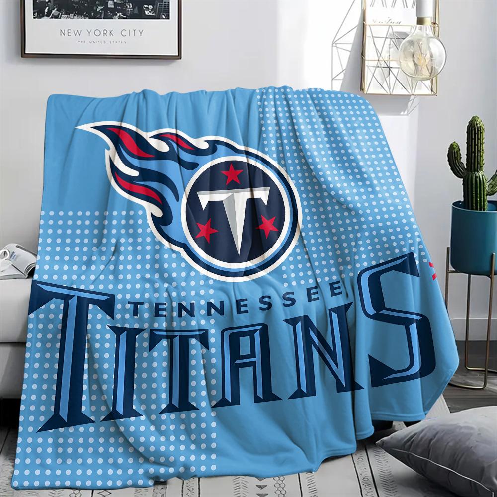 Tennessee Titans Print Flannel Blanket, High quality Comfortable for All Seasons, Home Decor, Warmth and Comfort, Perfect for Christmas Gifts