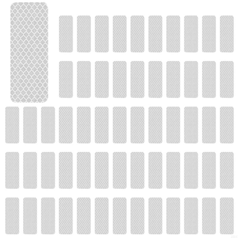 SelfAdhesive Watertight Reflective Night Safety Bikes Frame Sticker Reflectors