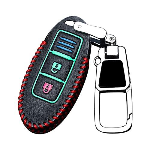 

[LETINGFAR] Чехол для ключа Nissan Smart Key Case Чехол для ключа из натуральной кожи, разработанный для Nissan NISSAN Serena/X-Trail/Elgrand/Skyline/Note/Note e-Po