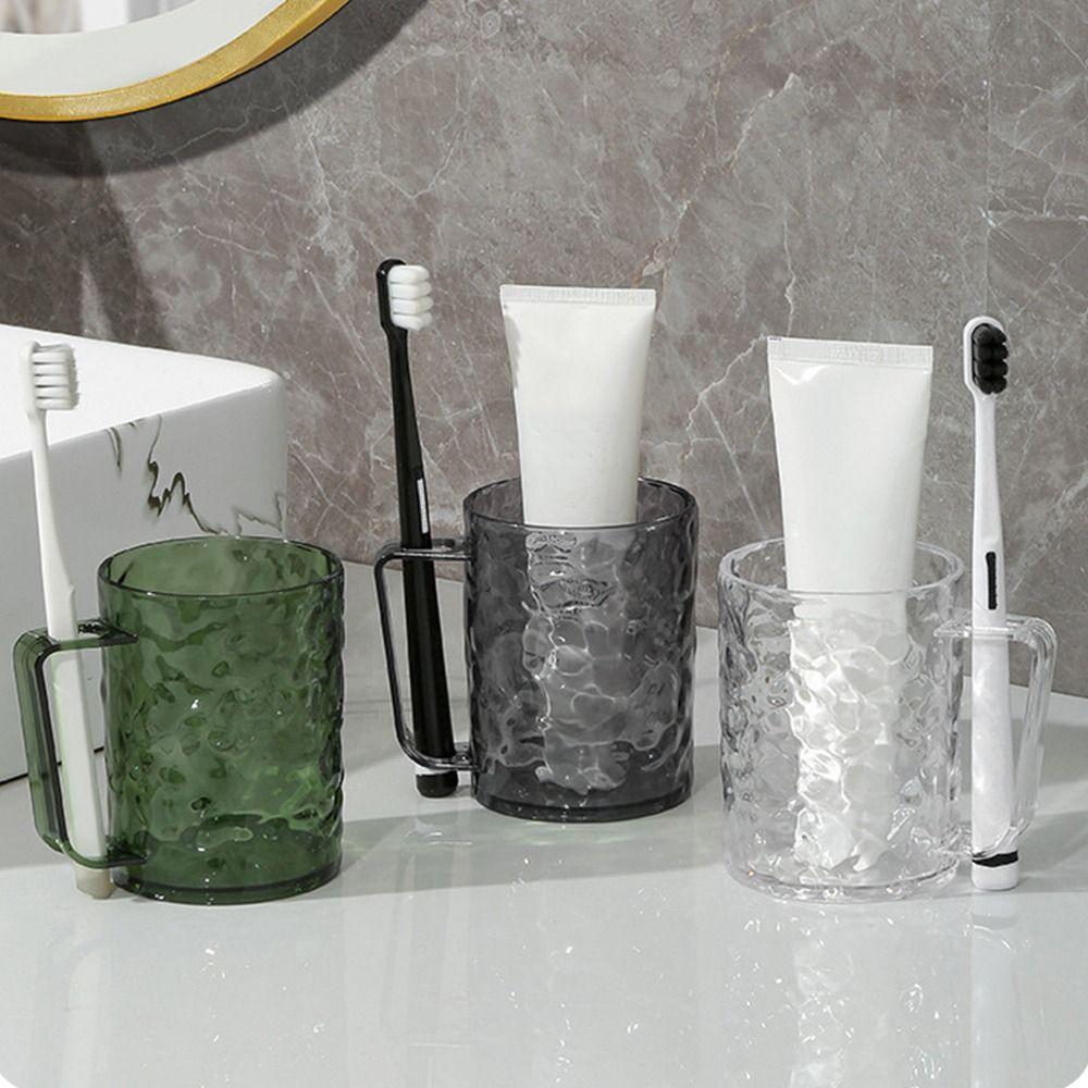 Plastik Mundspülbecher Transparent Zahnbürstenhalter Mode Kinderzähne Becher Zuhause Badezimmer
