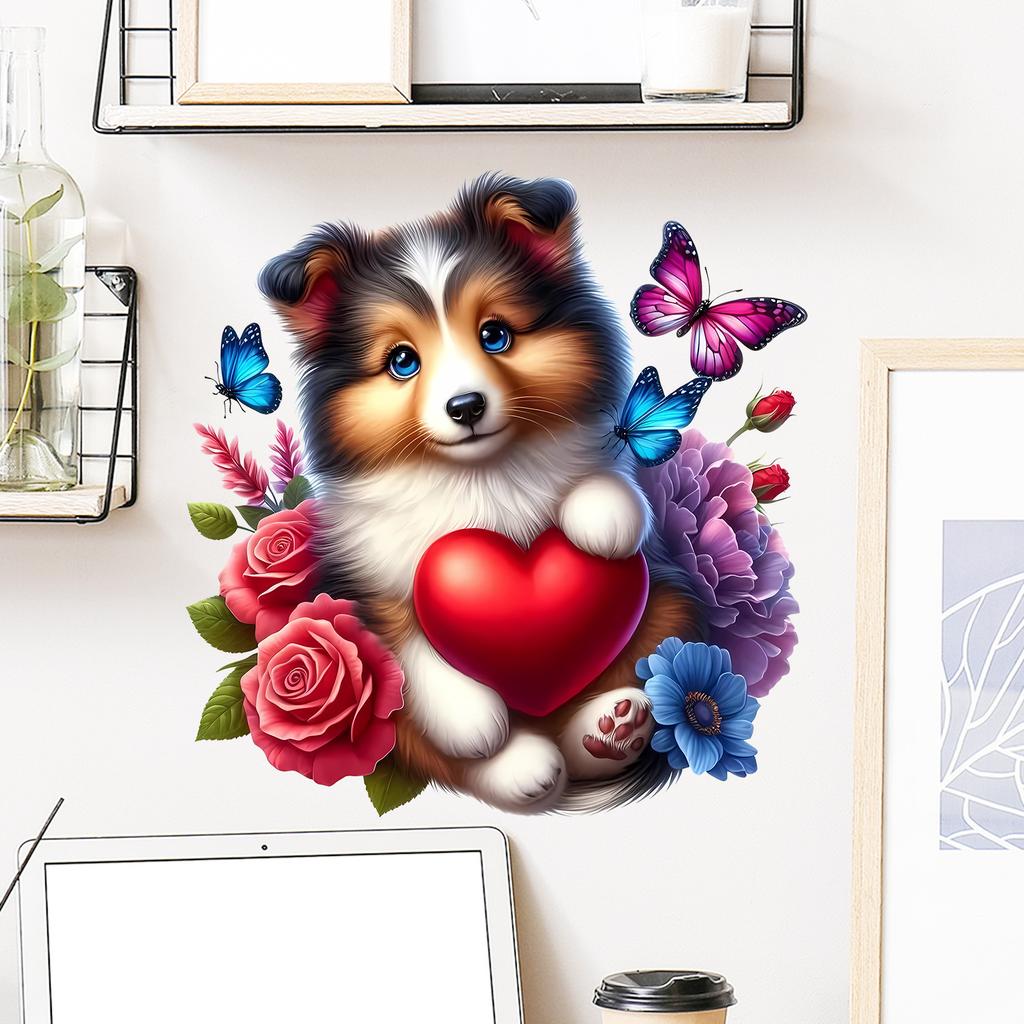 Girlish Bedroom Rental Room Wall Decoration: Warm and Adorable Cartoon Animal Wall Stickers