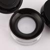 Round With Puff Travel Makeup Jar Plastic Cosmetic Container Loose Powder Pot Empty Powder Case