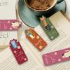 4pcs Cat World Magnetic Bookmarks Set, Cute Cat Cartoon Design Page Clips Book Marker, Unique Reading Gift Stationery