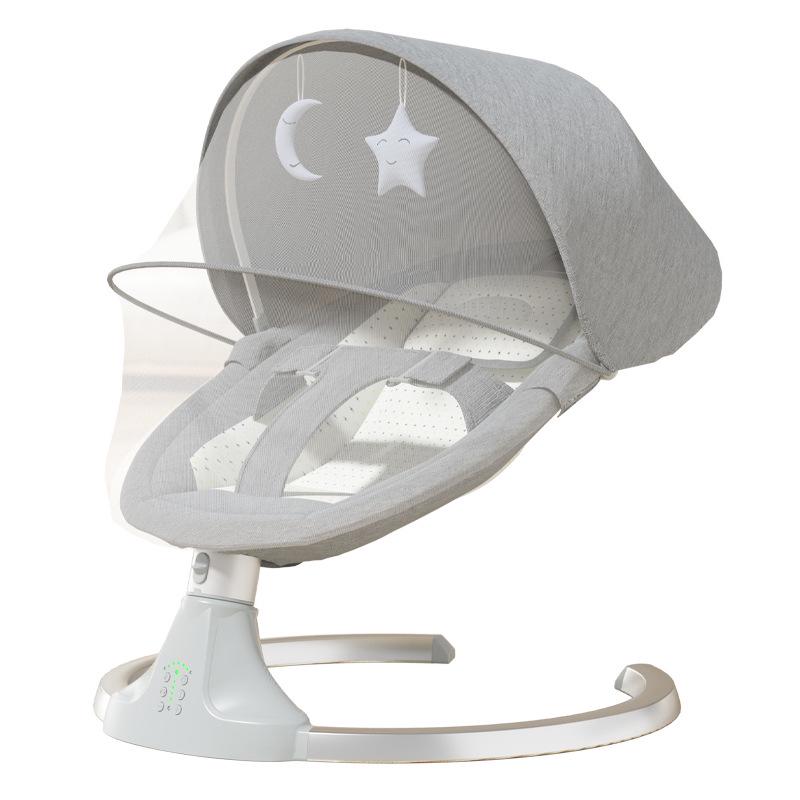 Multifunctional Electric Baby Rocking Chair Cradle: Newborn Comfort Recliner for Sleeping.