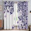 Floral Butterfly Print Curtains, Pastoral Style, Decorative Curtains, Bedroom, Living Room, Kitchen, Window