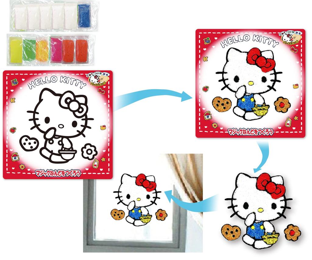 Nobu Company Magic Clay Sanrio 6-Piece Set (My Melody/Hello Kitty/Pom Pom Purin/Cinnamoroll/Pochacco & Pom Pom Purin/Kuromi) KT4464-SET