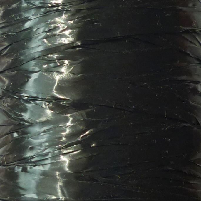 Raphia synthétique Nori 40 g - Graine créative Noir