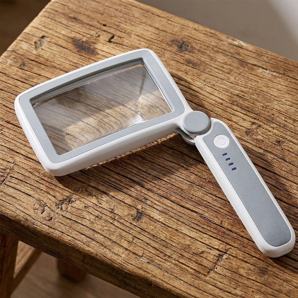 10 LED Lights LED Lights Loupe 3 Lighting Modes Rechargeable Magnifier  Reading