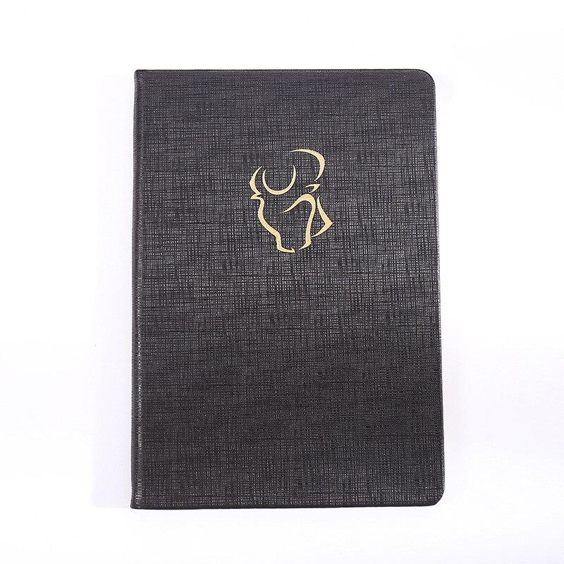 Jurnal din piele PU cu 12 constelații, caiet 25K, caiet de afaceri simplu