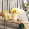 Bird Drinking Cup Hanging Bird Food Bowl Removable Wide Mouth Parrot Water Bowl Anti Spill Parrot Feeding Bowl Bird Cage