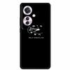 Reno 11F F25 Pro 5G Schwarze TPU Weiche Handyhülle, Einfaches Linien-Design