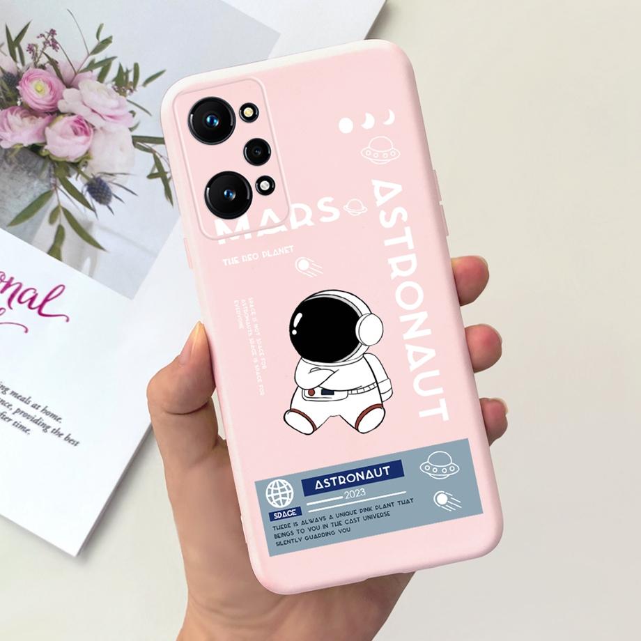 Phone Case For Realme GT Neo2 5G Soft Silicone Coque Funda Cute Cat Moon Night Painting Cover For OPPO Realme GT Neo 2 GTNEO2