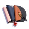 Nordic Double-Sided PU Leather Placemats Waterproof Oil-Resistant Half-Round Heat-Resistant Dining Table Mat Home Restaurant
