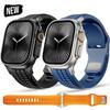 Luxury Silicone Band For Apple Watch Ultra 3 49mm Series 11 10 46mm Sports Bracelet For iWatch 9 8 7 6 SE 45mm 44mm Strap Correa