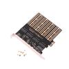 Адаптер PCIe на M.2 PCI Express X1 3.0 4-портовий M.2 NGFF SATA SSD-адаптер з ключем B Плата розширення PCI-E M.2 Riser